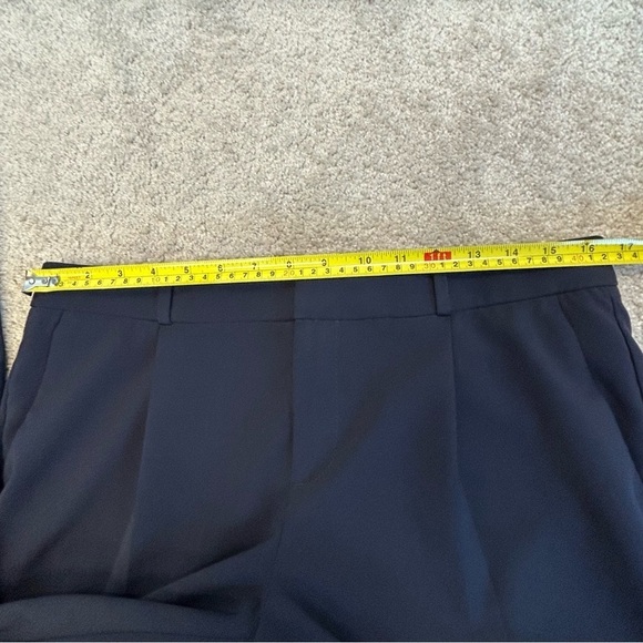 BANANA republic navy blue front pleat Avery pants Sz 8 - Picture 9 of 12